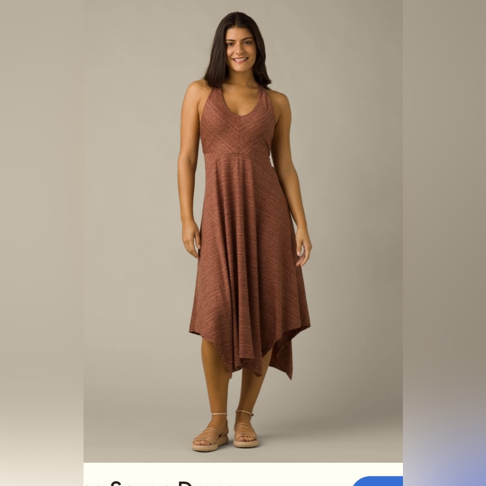 Prana Saxon Dress, S, Terra Pebbles print